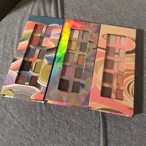 Three Pacifica eyeshadow palettes